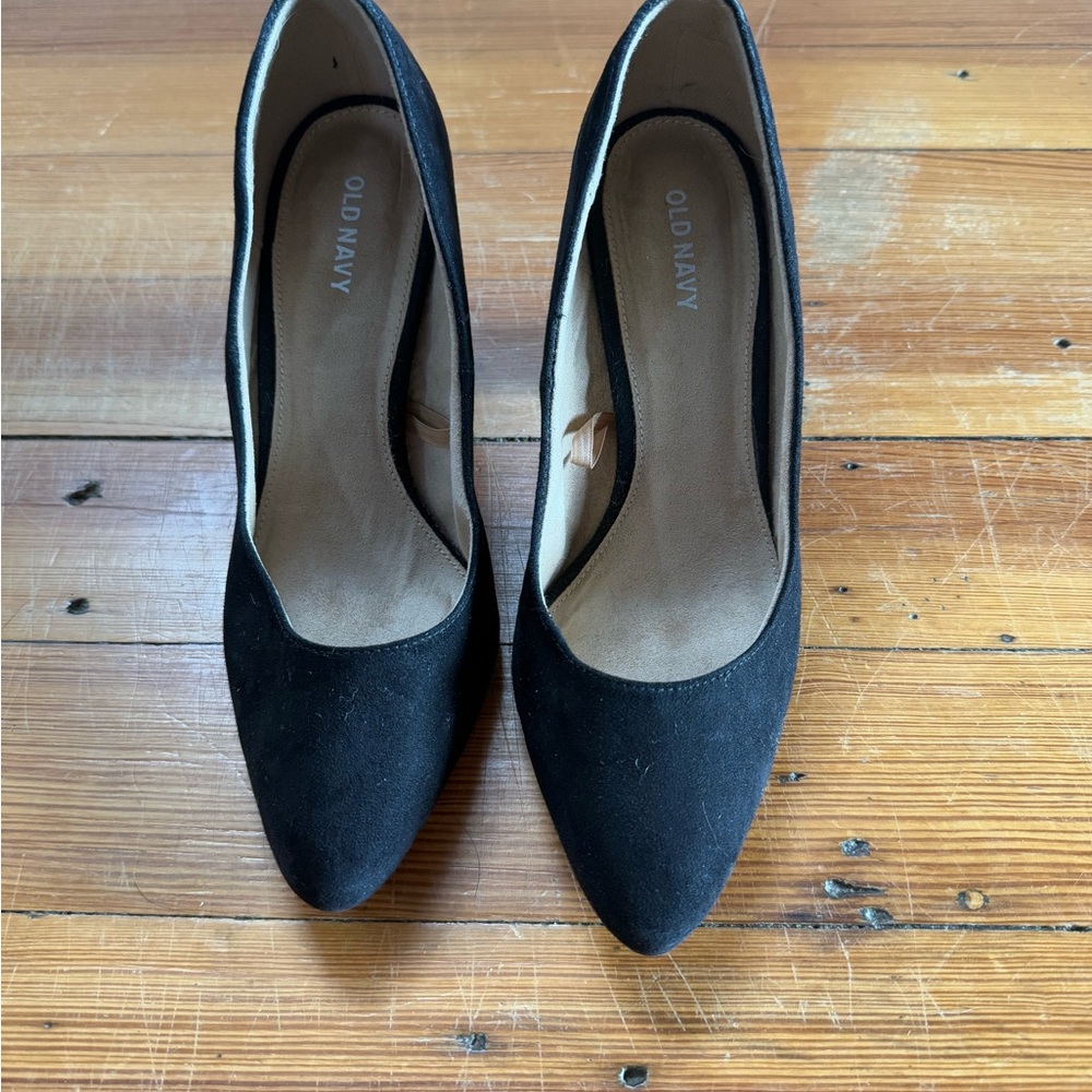 Old navy black block heels